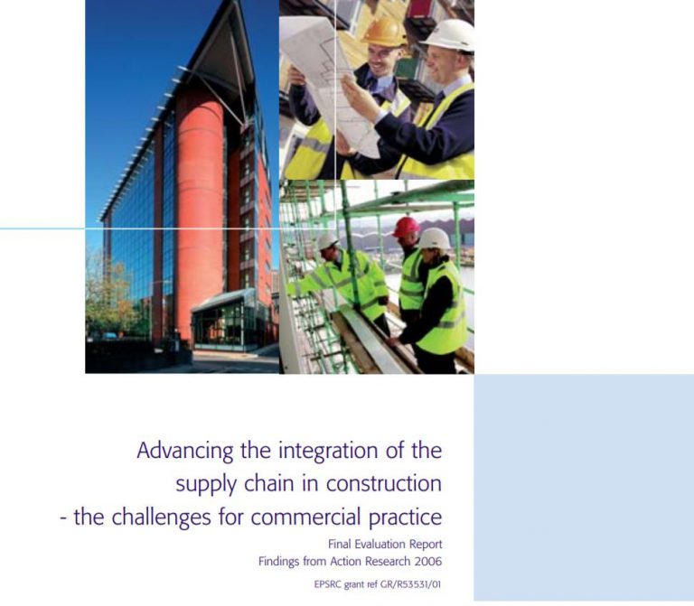 Towards more effective integration in UK construction Constructing